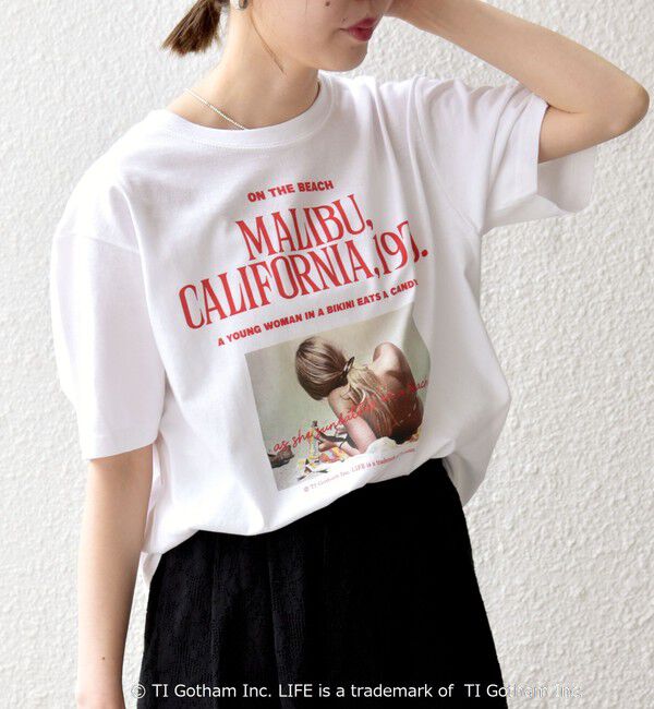 SHIPS any「《予約》【SHIPS any別注】GOOD ROCK SPEED:〈洗濯機可能〉LPC ロゴ プリント TEE」|Tシャツ・カットソー|