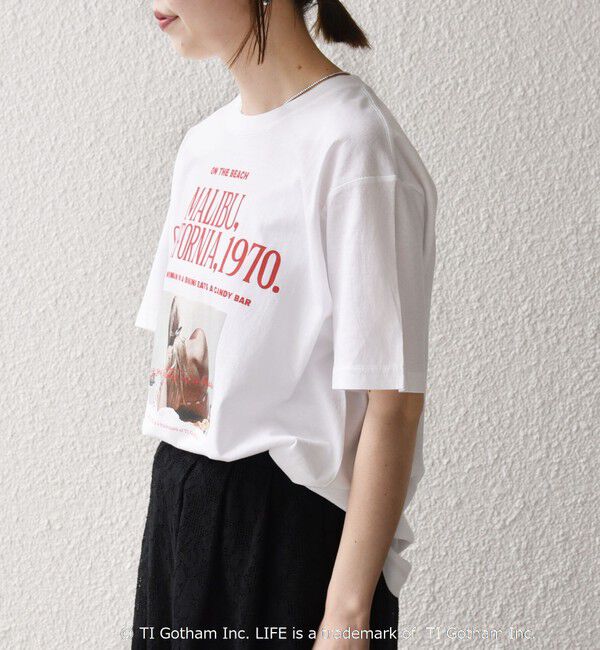 SHIPS any「《予約》【SHIPS any別注】GOOD ROCK SPEED:〈洗濯機可能〉LPC ロゴ プリント TEE」|Tシャツ・カットソー|