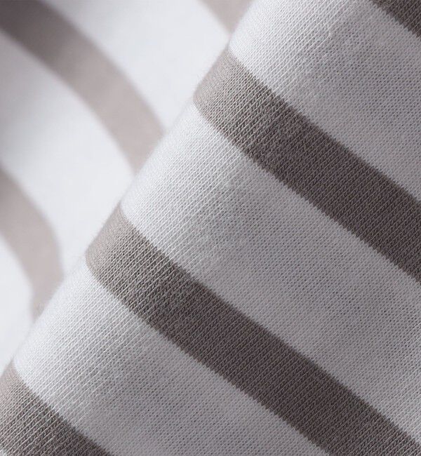 SHIPS any「ORCIVAL: 〈手洗い可能〉ボートネック ボーダー フレンチスリーブ プルオーバー」|Tシャツ・カットソー|