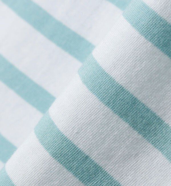 SHIPS any「ORCIVAL: 〈手洗い可能〉ボートネック ボーダー フレンチスリーブ プルオーバー」|Tシャツ・カットソー|