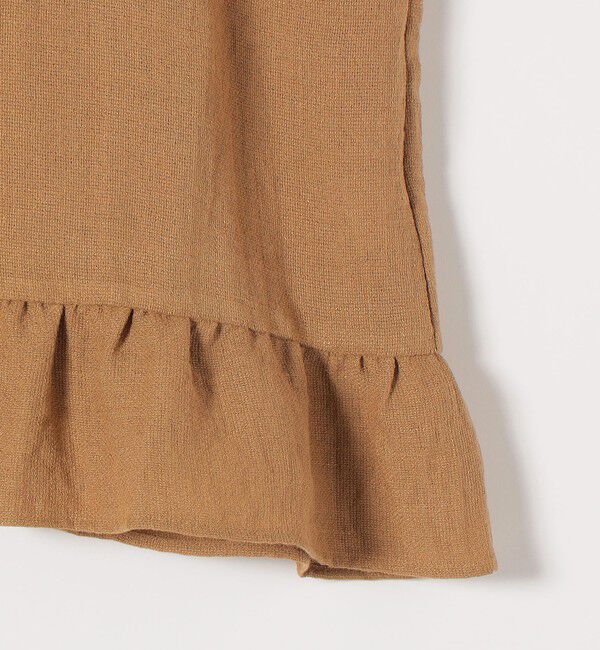 SHIPS any「《予約》SHIPS any:〈洗濯機可能〉カラミ フレンチ スリーブ ペプラム シャツ ブラウス」|シャツ・ブラウス|