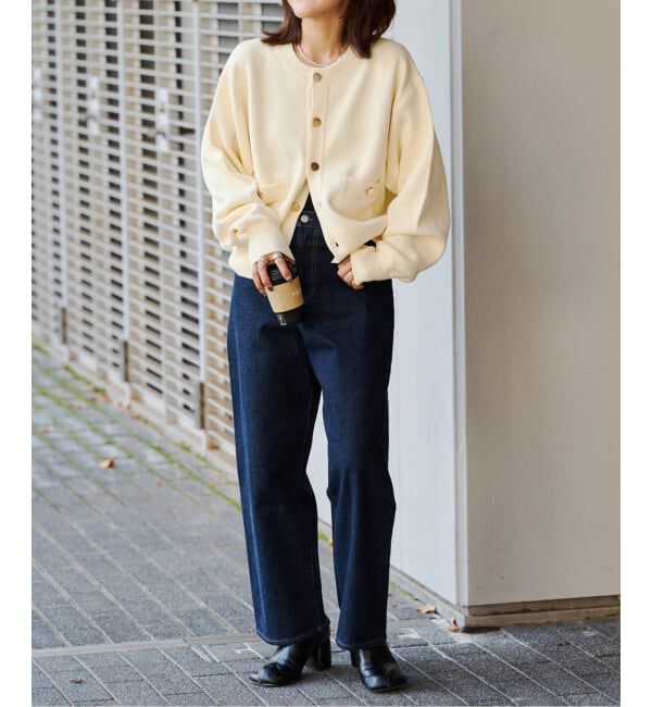 OUTDOOR PRODUCTS Usual Things「スウェットライク金ボタンカーデ」|カーディガン|