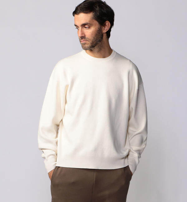 CABaN「CABaN コットンカシミヤ クルーネックプルオーバー」|ニット・セーター|