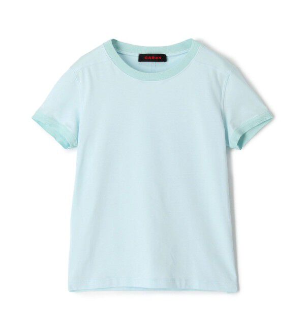 CABaN「コットン リブコンビクルーネックプルオーバー」|Tシャツ・カットソー|61 ライトブルー