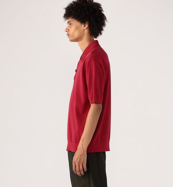 CABaN「コットン ポロニットプルオーバー」|ニット・セーター|