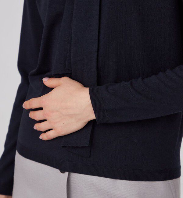 Ballsey「スーパーエクストラファインウール ボウタイプルオーバー」|ニット・セーター|