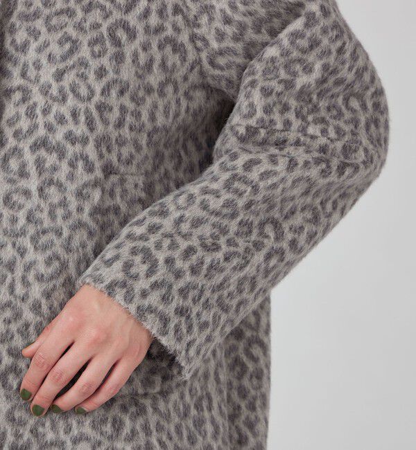 TOMORROWLAND collection「アニマルシャギー ノーカラーコクーンコート」|ノーカラーコート|