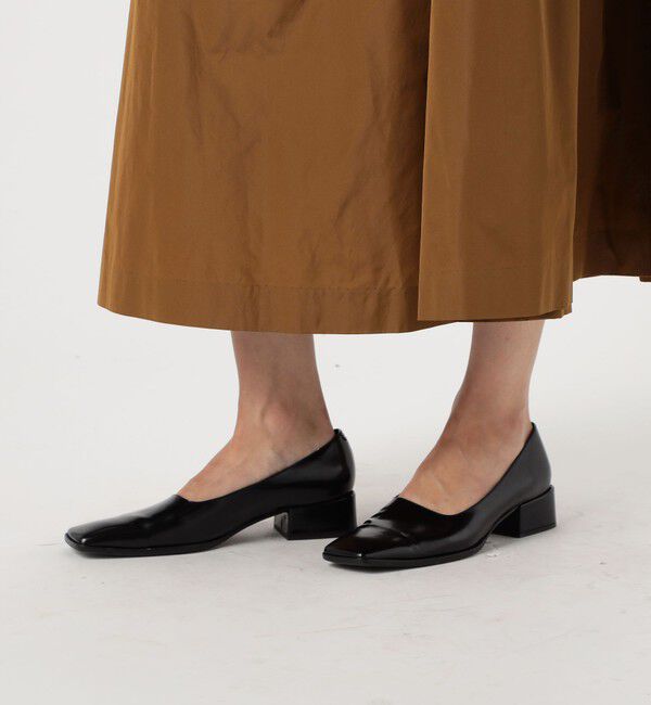 DES PRES「マイクロシルクタフタ ボリュームタックフレアスカート」|フレア|