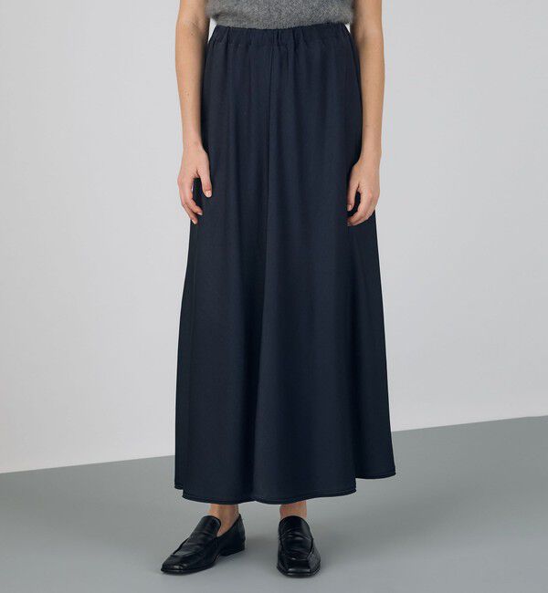 DES PRES「サテンジョーゼット マーメイドスカート」|フレア|