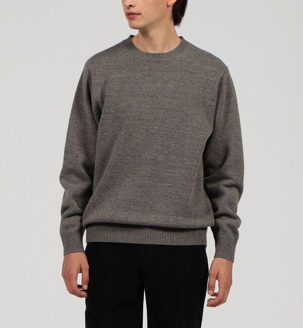 TOMORROWLAND MENS「TOMORROWLAND tricot スーパーファインラムウール クルーネックプルオーバー」|ニット・セーター|