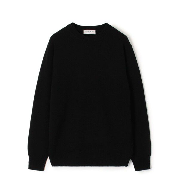 TOMORROWLAND MENS「TOMORROWLAND tricot スーパーファインラムウール クルーネックプルオーバー」|ニット・セーター|19 ブラック