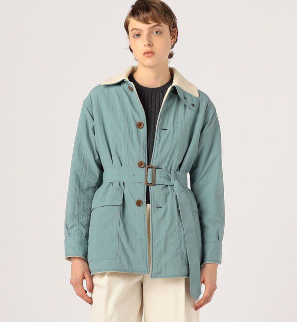 BACCA「レーヨンウール リバーシブルジャケット」|ダッフルコート|