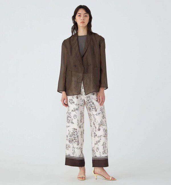 TOMORROWLAND collection「シアーオーガンジー シースルージャケット」|テーラードジャケット|