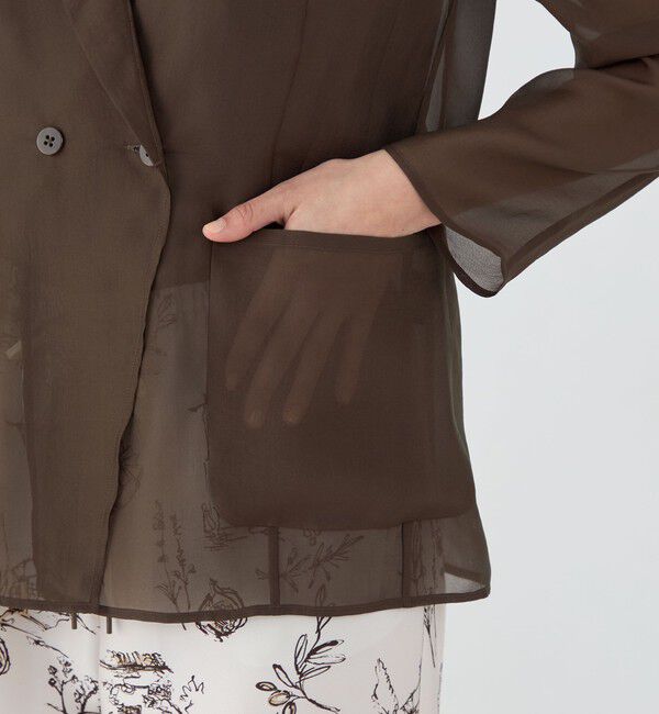 TOMORROWLAND collection「シアーオーガンジー シースルージャケット」|テーラードジャケット|