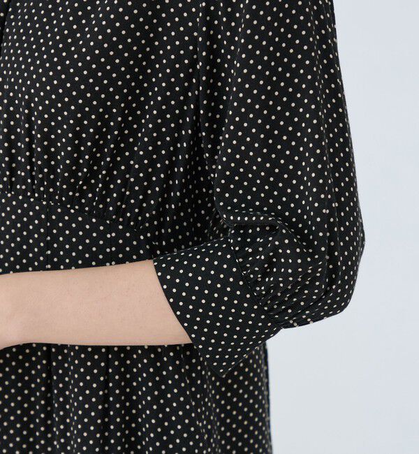 Ballsey「ドットプリント Vネックマーメイドワンピース」|ワンピース|