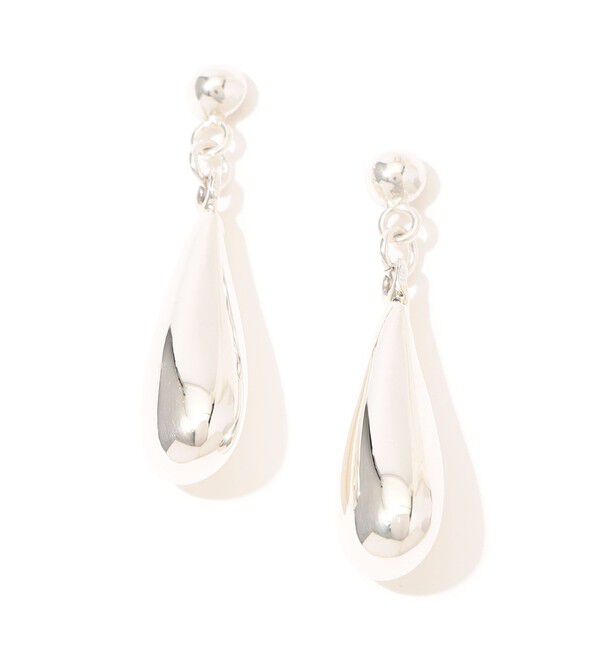 TOMORROWLAND GOODS「NINA&JULES Hooked Teardrop ピアス」|ピアス|81 シルバー