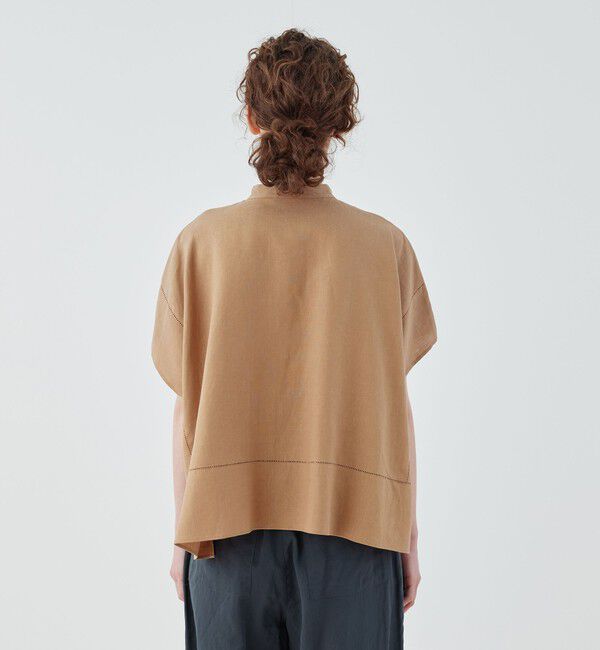 GALERIE VIE「フレンチリネン スタンドカラーシャツ」|シャツ・ブラウス|