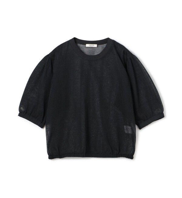 MACPHEE「ドライレーヨン パフスリーブプルオーバー」|ニット・セーター|17 チャコールグレー