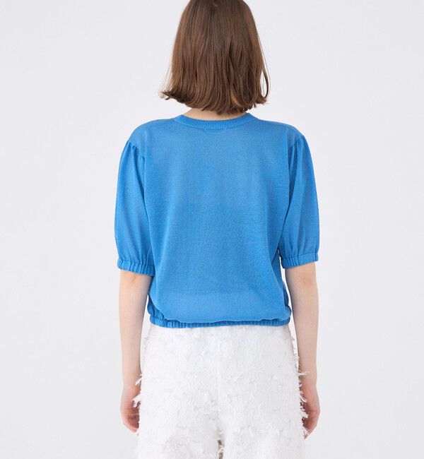 MACPHEE「ドライレーヨン パフスリーブプルオーバー」|ニット・セーター|