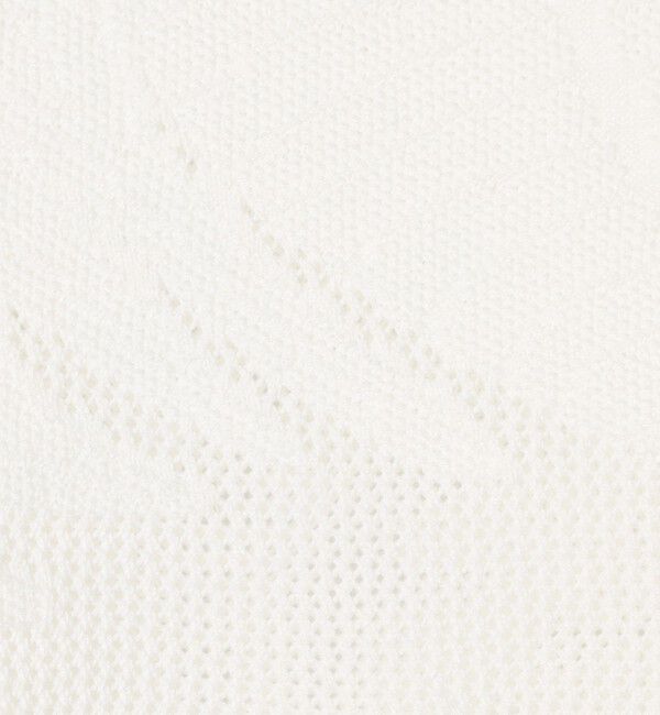 MACPHEE「ボタニカルメッシュ ハーフスリーブプルオーバー」|ニット・セーター|