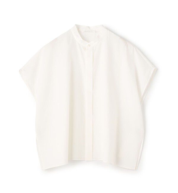 GALERIE VIE「コットンタイプライター スタンドネック ボックスシャツ」|シャツ・ブラウス|11 ホワイト