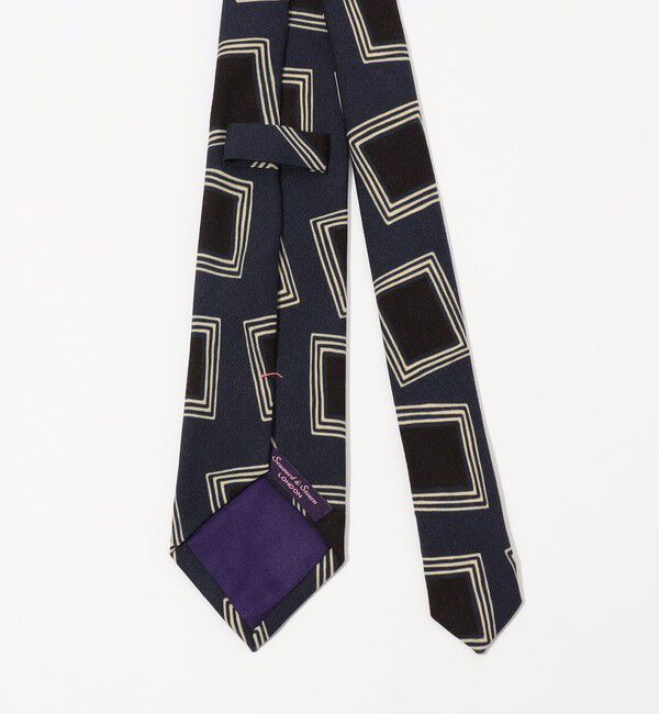 TOMORROWLAND GOODS「Seaward ＆ Stearn ウールプリントネクタイ」|ネクタイ・蝶ネクタイ|