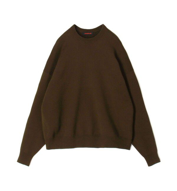 CABaN「コットンカシミヤ クルーネックプルオーバー」|ニット・セーター|59 ダークグリーン