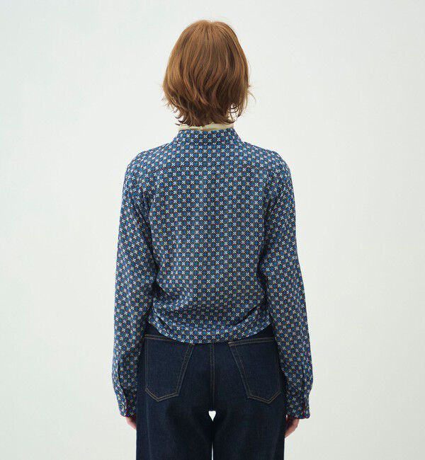 MACPHEE「デイジーリンクプリント サイドシャーリングシャツ」|シャツ・ブラウス|