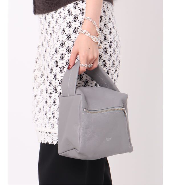  「【blancle/ ブランクレ】別注 S.LETHER Dice handle」|ハンドバッグ|グレーB