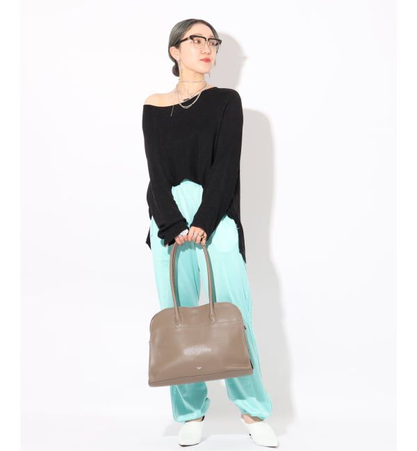  「【blancle/ ブランクレ】S.LETHER Wide boston」|ボストンバッグ|