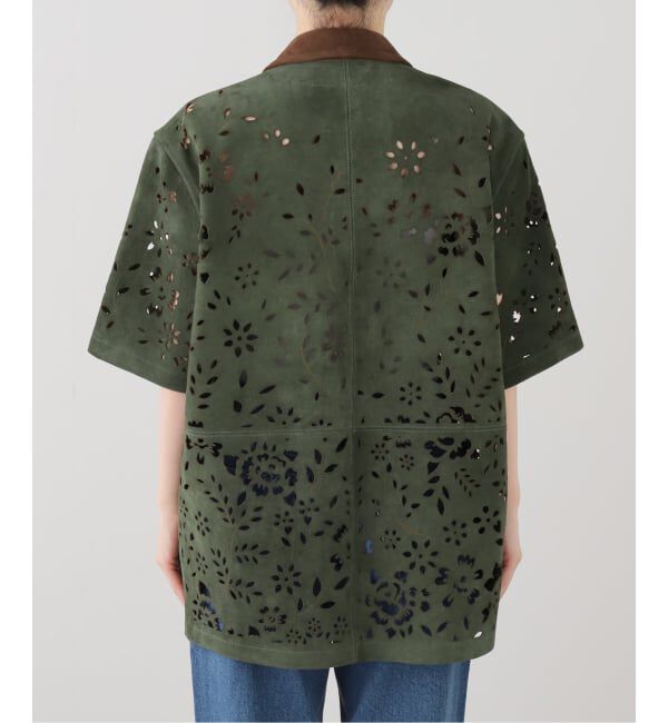  「MASU BANDANA HOLE LEATHER SHIRT M26U6SH002：シャツ」|シャツ・ブラウス|