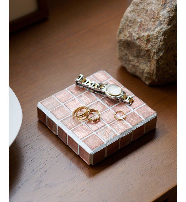 journal standard Furniture「【coloris tile/クロリタイル】JSF別注 PLATE S アクセサリートレー」|その他|ピンク