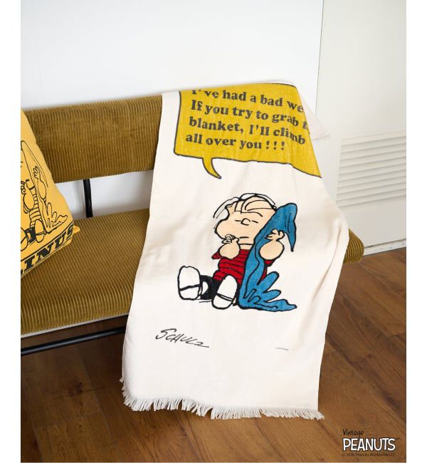 journal standard Furniture「《予約》【PEANUTS&times;JOURNAL STANDARD FURNITURE】BATH TOWEL　バスタオル」|タオル|イエロー
