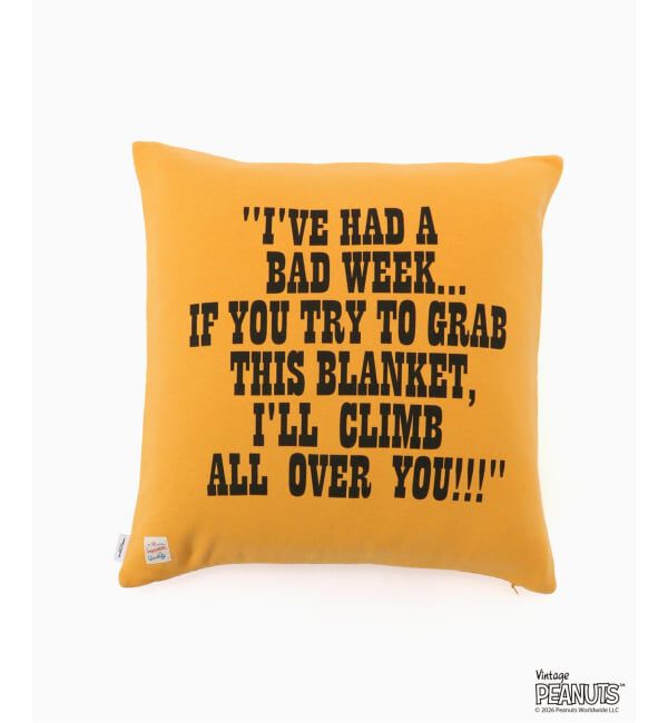 journal standard Furniture「《予約》【PEANUTS&times;SPORTS WEAR by JSF】別注 SWEAT CUSHION　クッションカバー」|クッション・クッションカバー|