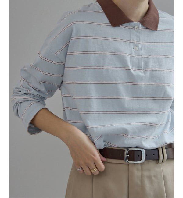 SLOBE IENA「ヴィンテージボーダー」|Tシャツ・カットソー|ブルー A