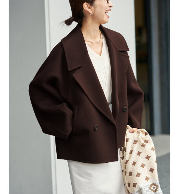 VERMEIL par iena「super120s ビッグショールリバーコート」|その他|