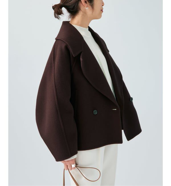 VERMEIL par iena「super120s ビッグショールリバーコート」|その他|