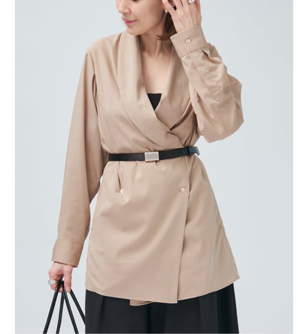 VERMEIL par iena「Room no.8 BLACK ルームエイト ブラック ドレープジャケット BYRS-002-69587」|その他|