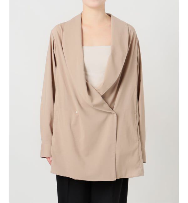 VERMEIL par iena「Room no.8 BLACK ルームエイト ブラック ドレープジャケット BYRS-002-69587」|その他|