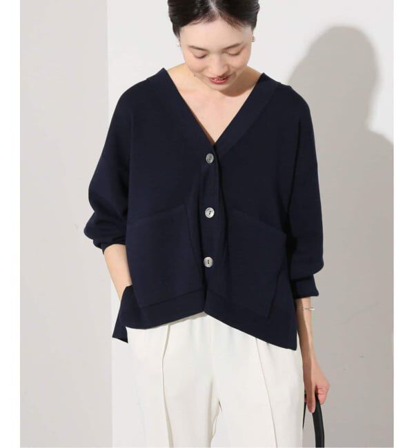 SLOBE IENA「《WEB・一部店舗限定/追加》スムースニットカーディガン」|カーディガン|
