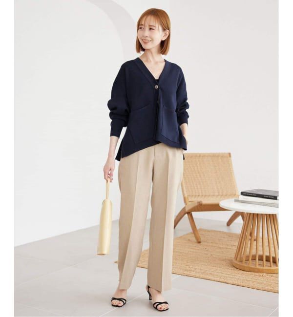 SLOBE IENA「《WEB・一部店舗限定/追加》スムースニットカーディガン」|カーディガン|