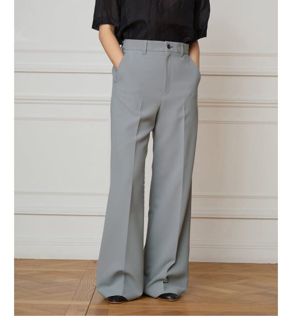 IENA LA BOUCLE「《追加》IENA LA BOUCLE ソフトダブルクロススラックス」|スラックス|