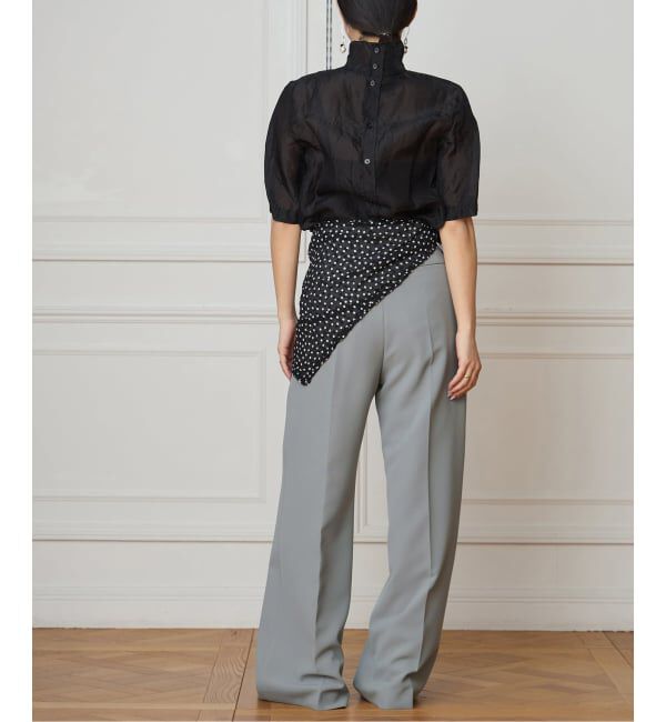 IENA LA BOUCLE「《追加》IENA LA BOUCLE ソフトダブルクロススラックス」|スラックス|