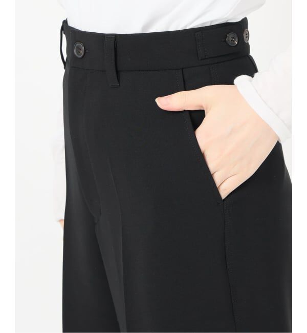 IENA LA BOUCLE「《追加》IENA LA BOUCLE ソフトダブルクロススラックス」|スラックス|