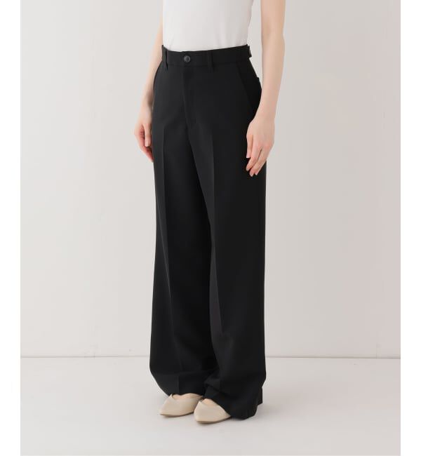 IENA LA BOUCLE「《追加》IENA LA BOUCLE ソフトダブルクロススラックス」|スラックス|