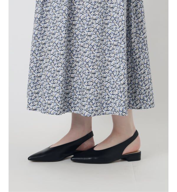 SLOBE IENA「Blue Flowerタックスカート」|スカート|