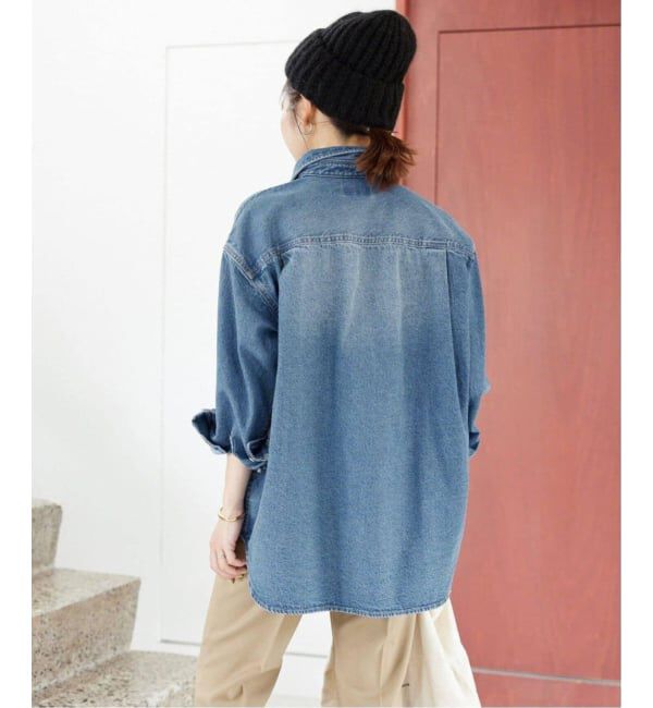 SLOBE IENA「《WEB限定/追加4》LE DENIM BDUデニムシャツ」|シャツ・ブラウス|
