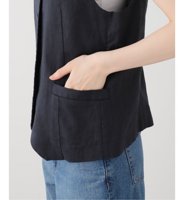 SLOBE IENA「フレンチリネンベスト」|その他|