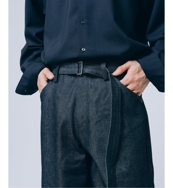 EDIFICE「LEVI&rsquo;S(R)/リーバイス(R) 別注 TWISTED BELTED デニムパンツ (L28)」|デニム|