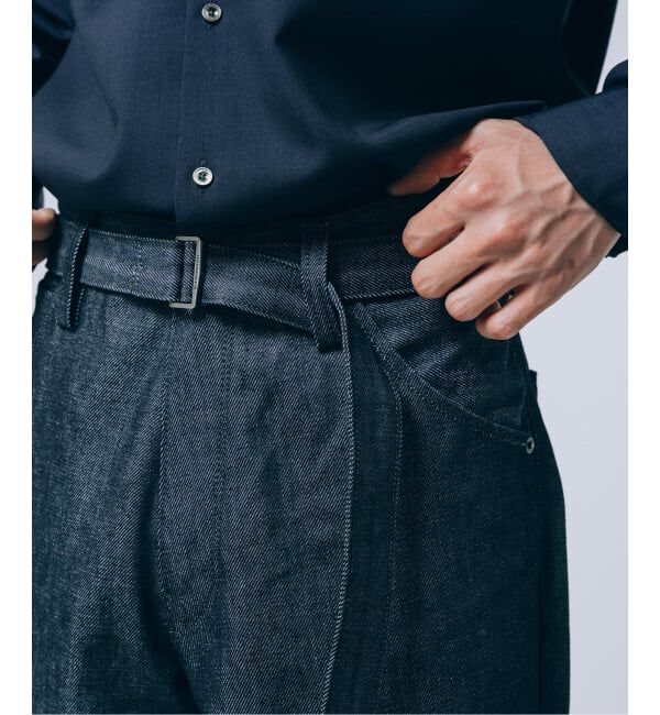 EDIFICE「LEVI&rsquo;S(R)/リーバイス(R) 別注 TWISTED BELTED デニムパンツ (L28)」|デニム|